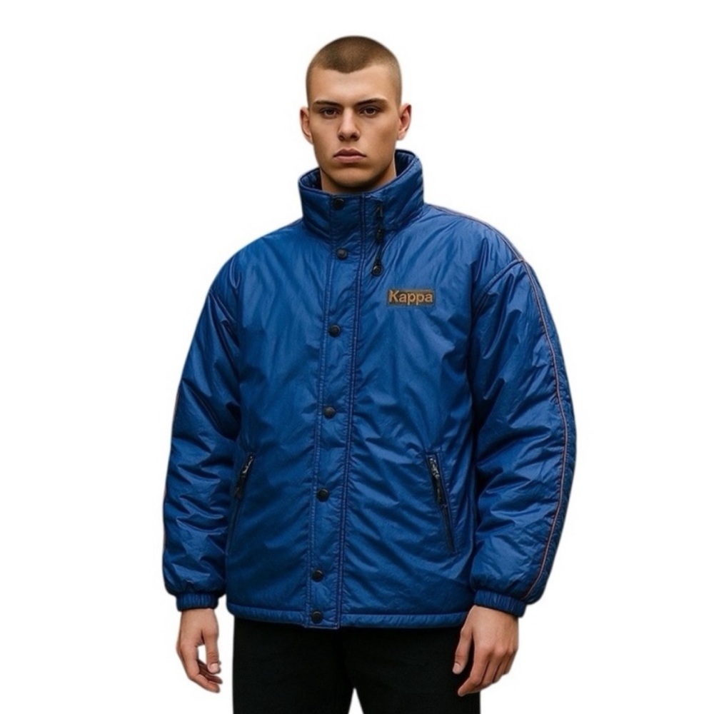 Kappa Vintage Puffer Jacket w/ Patch Logo Men’s XL